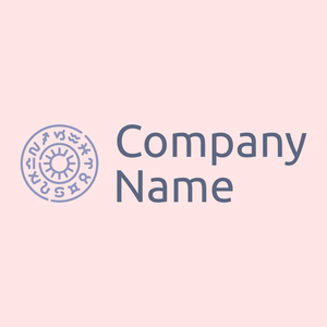 Horoscope logo on a Misty Rose background - Abstract