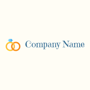 Wedding rings logo on a Floral White background - Fashion & Beauty