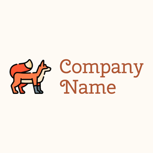 Fox on a Floral White background - Animals & Pets