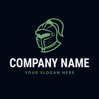 knight helmet minimalist logo - Games & Recreation