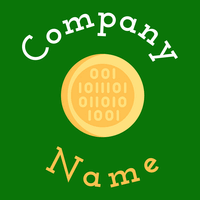 Crypto logo on a Green background - Technology