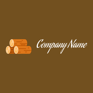 Wood on a Antique Brass background